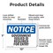 Signmission Government Issued ID Required For Entry OSHA Notice Sign, Plastic, 10in W x 7in L, 2PK OS-2PACK-NS-P-710-L-13156 - alternate 7